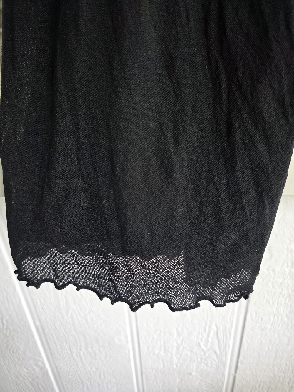 Vintage Y2K Mesh Wide Leg Crops Petit Pois XL Nylon Made In USA Boho Chic - Picture 4 of 13